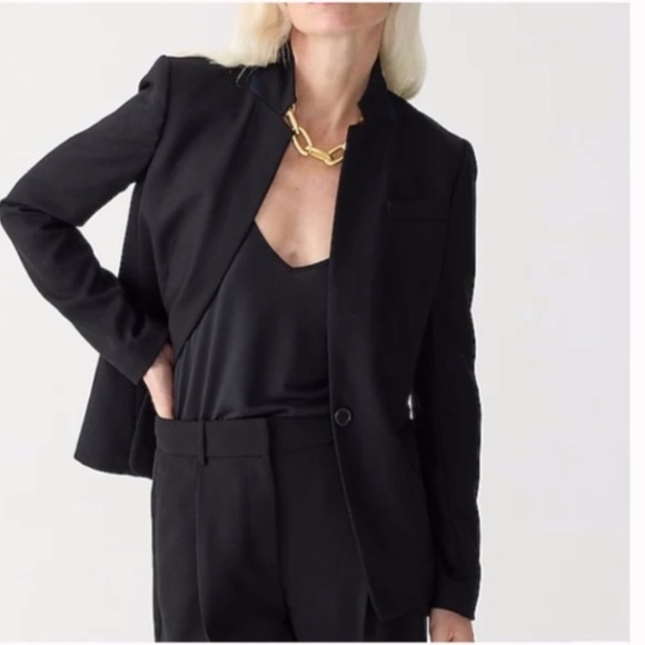 J. Crew Regent blazer black 12 preppy Classic academia heritage career business - Picture 2 of 7